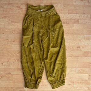 Tibi mustard yellow ballon pants